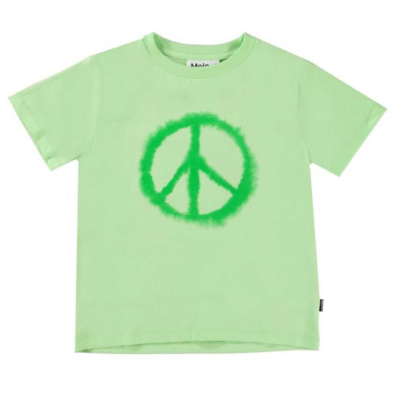 Molo Rame T Shirts Tops Jongen Water Peace | NL0000638