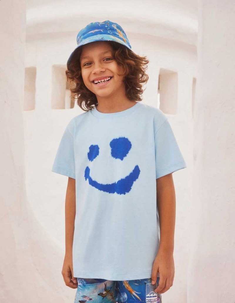 Molo Rame T Shirts Tops Jongen Water Smile | NL0000866