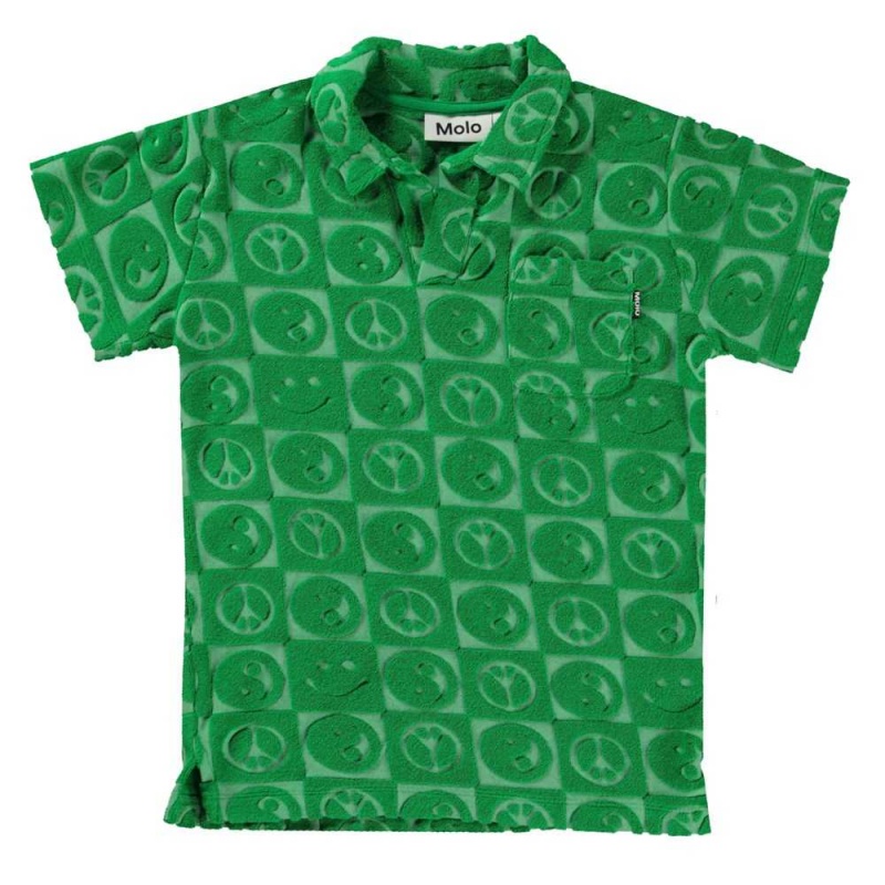 Molo Randel T Shirts Tops Jongen Bright Green | NL0000817