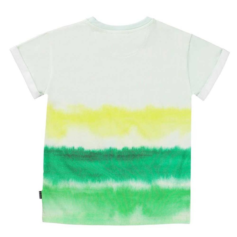 Molo Randon T Shirts Tops Jongen Aqua Green | NL0000636