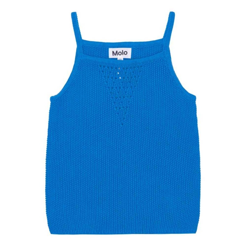 Molo Ranita T Shirts Tops Meisje Retro Blue | NL0000489