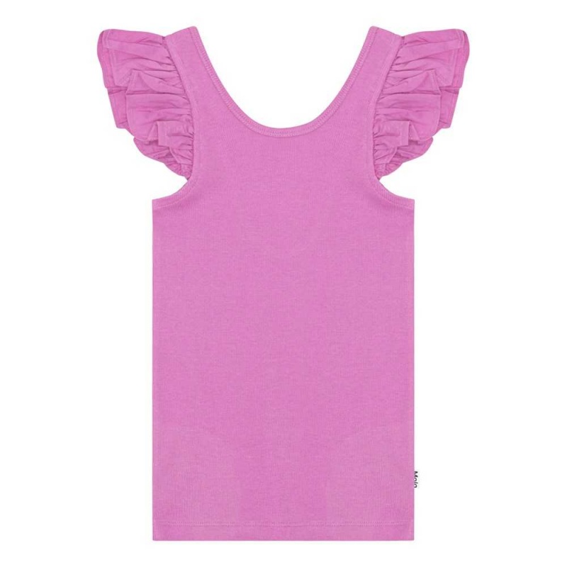 Molo Ranja T Shirts Tops Meisje Purple Pink | NL0000535