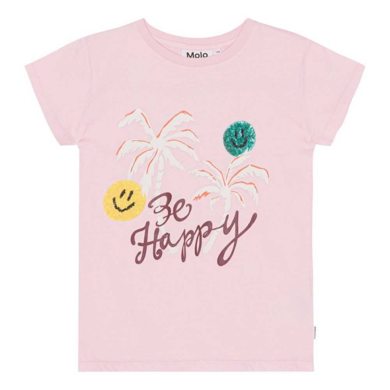 Molo Ranva T Shirts Tops Meisje Glitter Palms | NL0000526