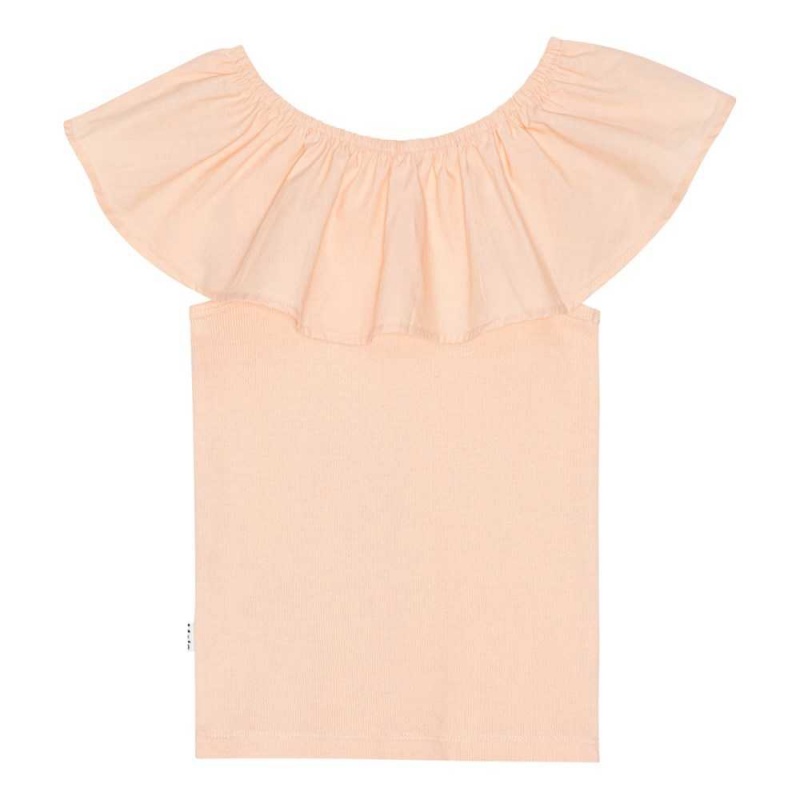 Molo Reca T Shirts Tops Meisje Fluffy Rose | NL0000572