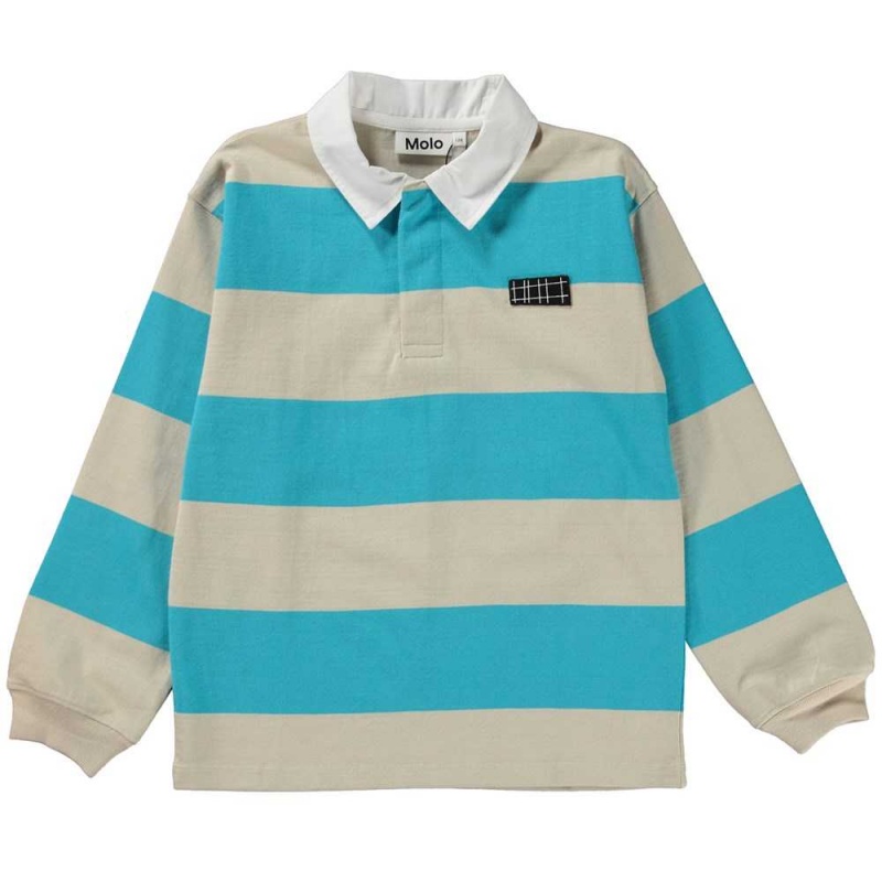 Molo Relz T Shirts Tops Jongen Turquoise Sand | NL0000859