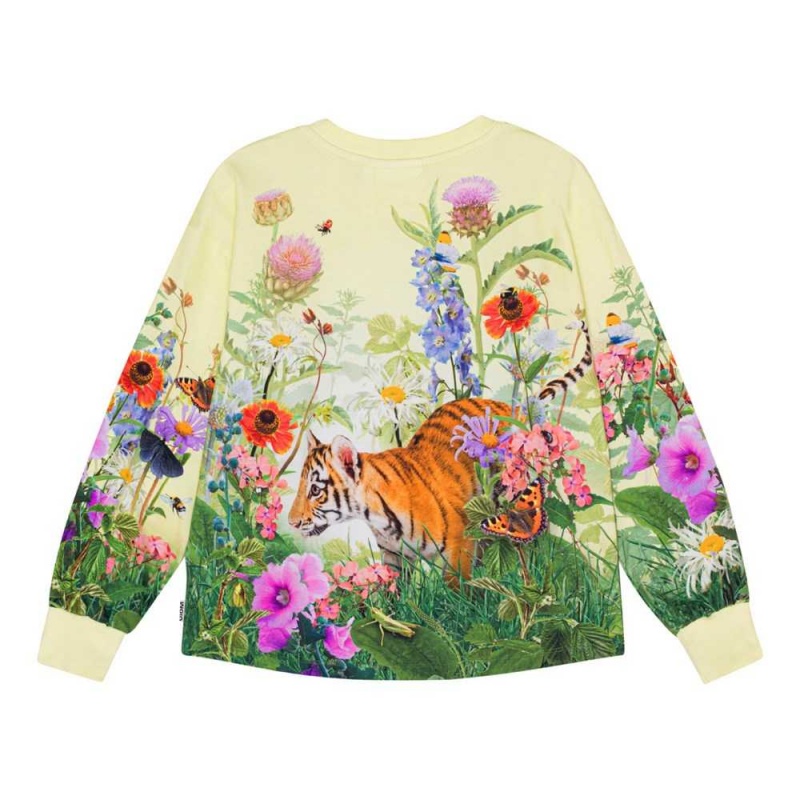 Molo Reniza T Shirts Tops Meisje Tiger Garden | NL0000536