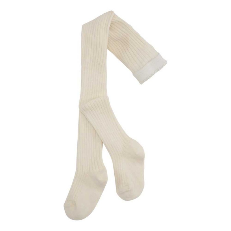 Molo Rib Tights Tights Socks Sea Shell | NL0000982