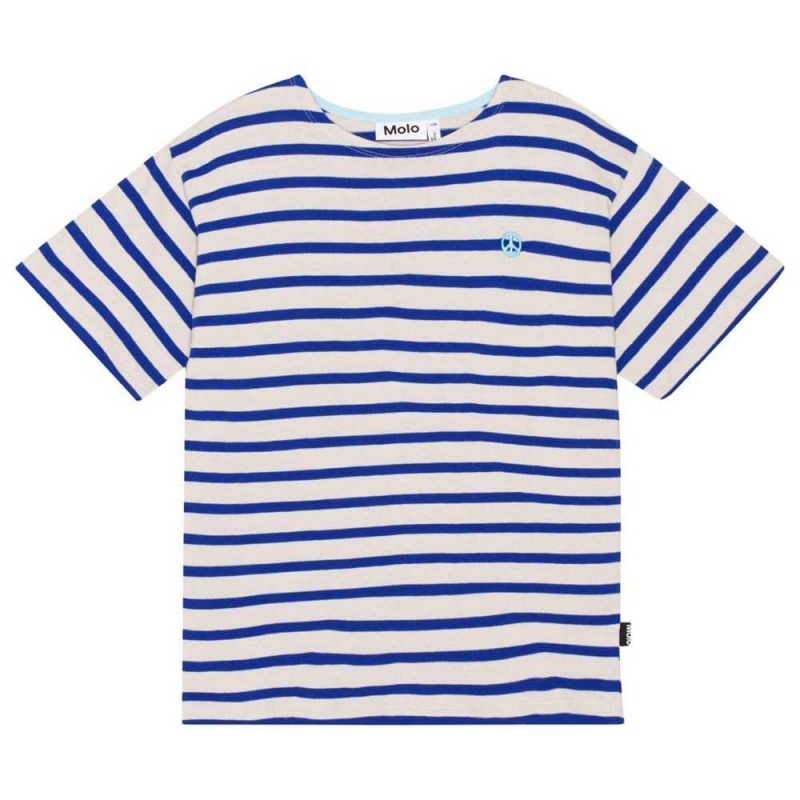 Molo Rilee T Shirts Tops Jongen Reef Stripe | NL0000797