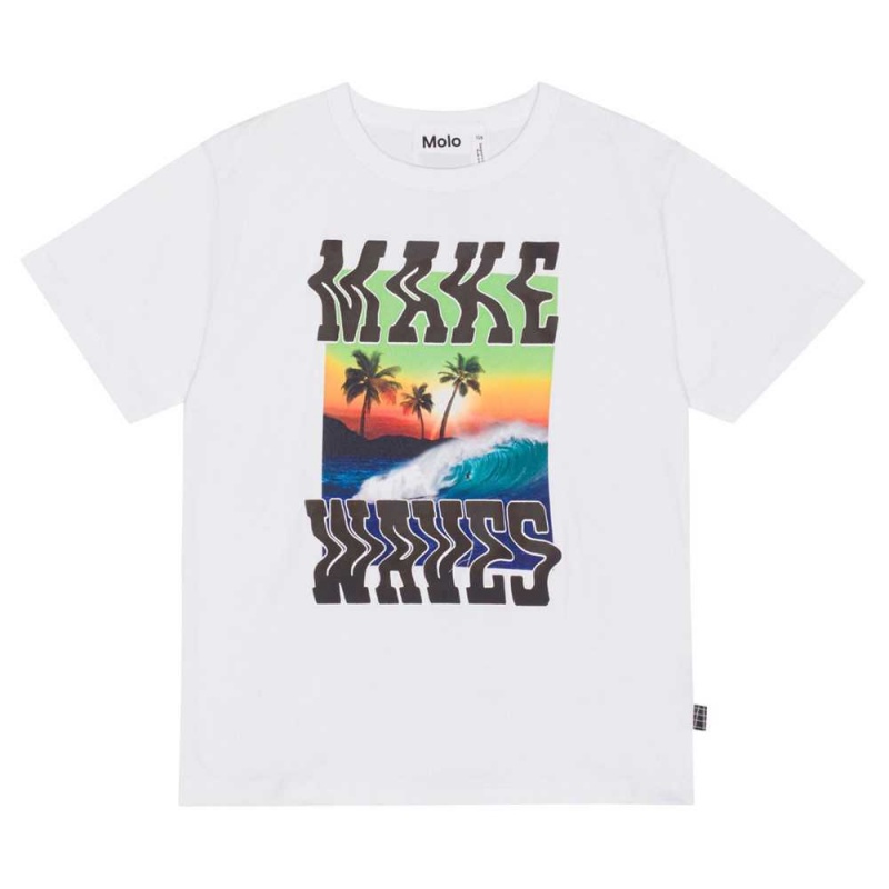 Molo Riley T Shirts Tops Jongen Make Waves | NL0000772