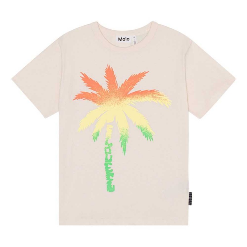 Molo Riley T Shirts Tops Jongen Spray Palm | NL0000769