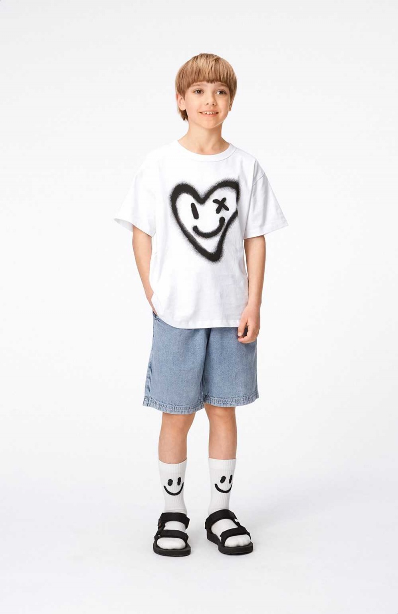 Molo Riley T Shirts Tops Jongen Sprayed Heart | NL0000801