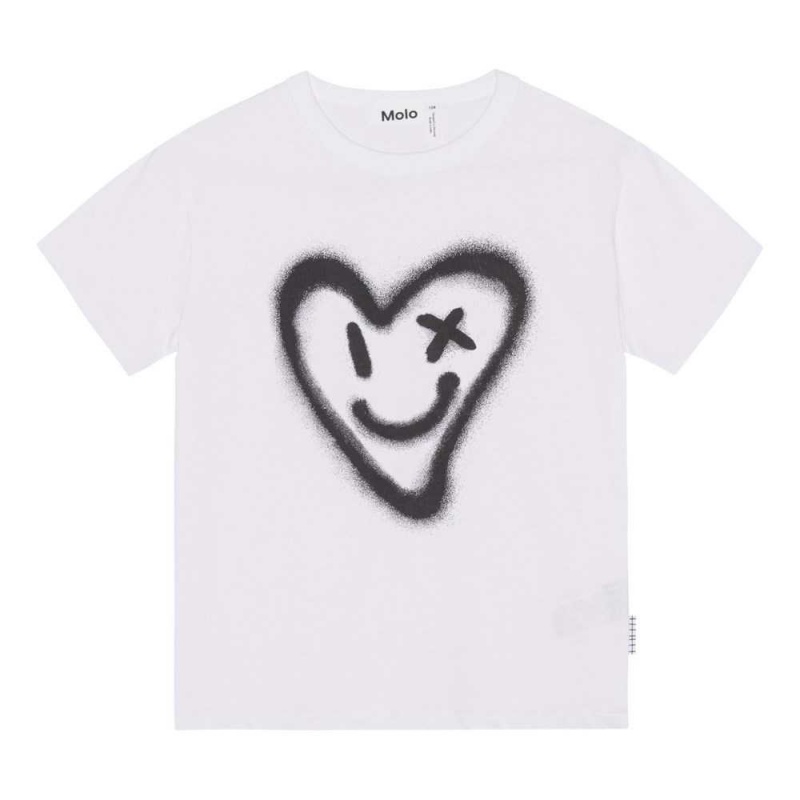 Molo Riley T Shirts Tops Jongen Sprayed Heart | NL0000801