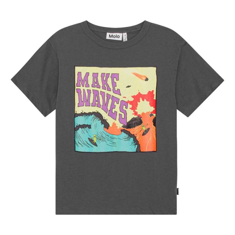 Molo Riley T Shirts Tops Jongen Surf On Fire | NL0000811