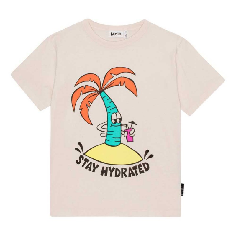 Molo Riley T Shirts Tops Jongen Thirsty Palmtree | NL0000775