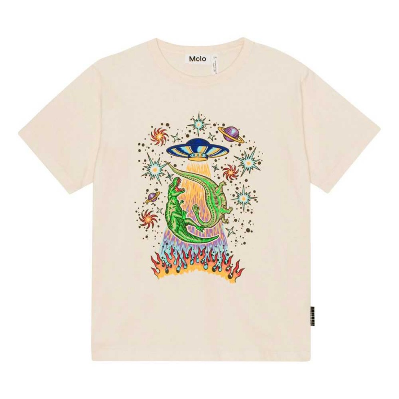 Molo Riley T Shirts Tops Jongen UFO And Dinos | NL0000835