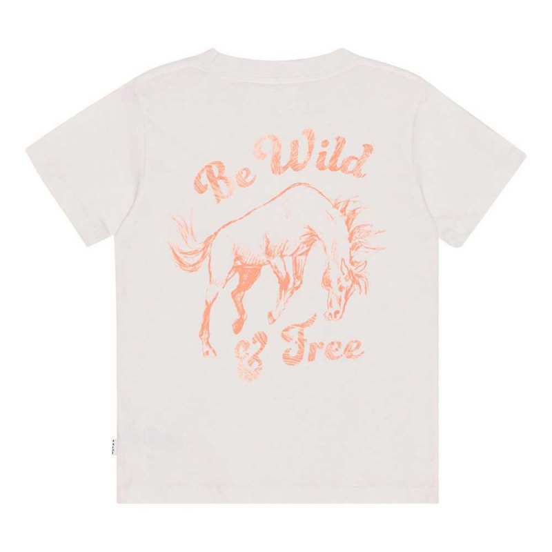 Molo Road T Shirts Tops Meisje Be Wild And Free | NL0000539