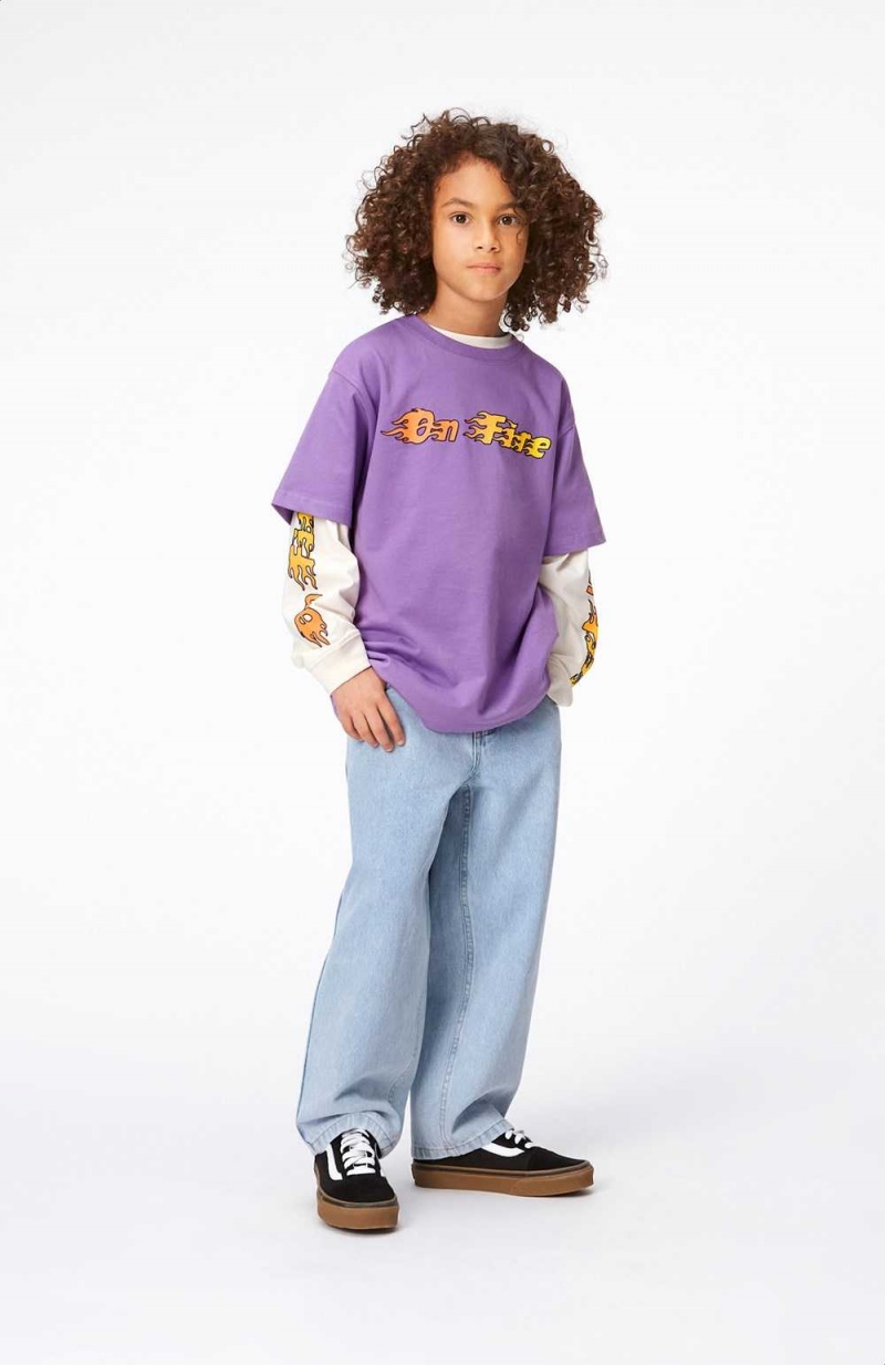 Molo Rodney T Shirts Tops Jongen Purple Sky | NL0000852