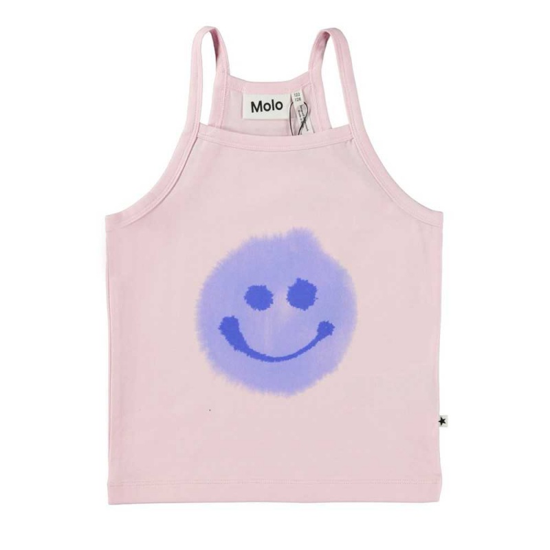 Molo Ronja T Shirts Tops Meisje Lilac Smile | NL0000185