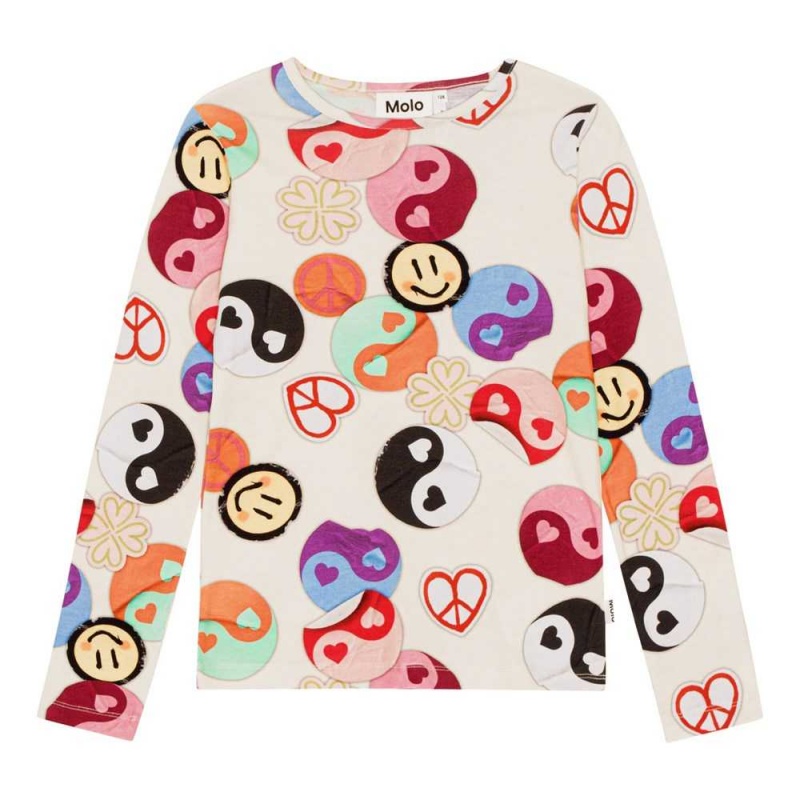 Molo Rose T Shirts Tops Meisje Yin Yang | NL0000558