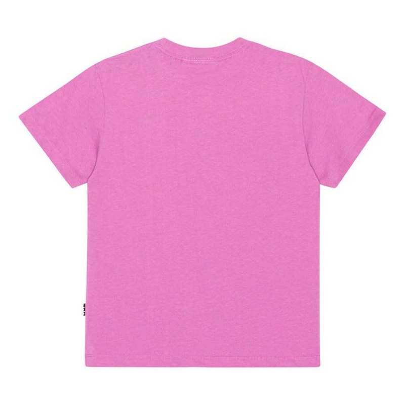 Molo Roxo T Shirts Tops Jongen Purple Pink | NL0000784