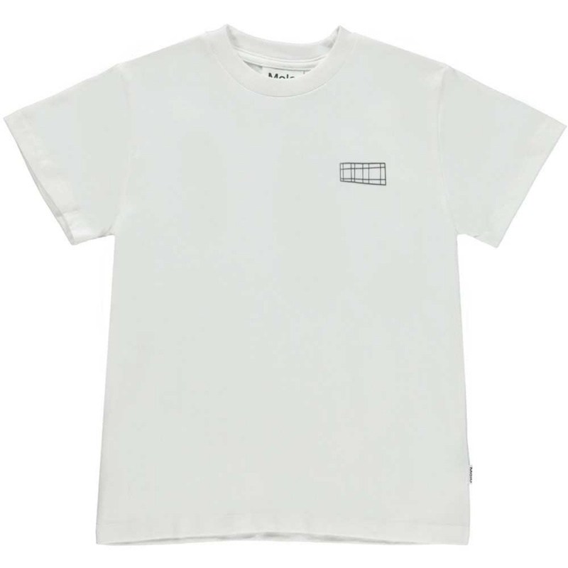 Molo Roxo T Shirts Tops Jongen White | NL0000872