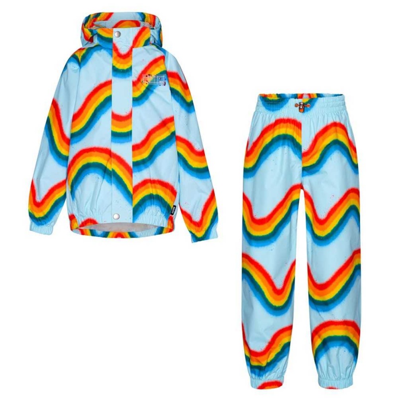 Molo Whalley Regenkleding Rainbow Waves | NL0000069